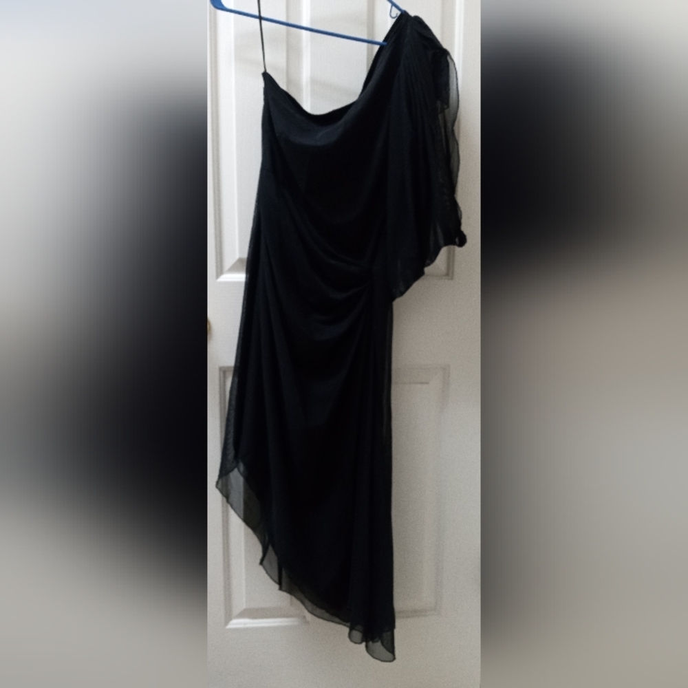 Tadashi one sleeve asymmetric dress